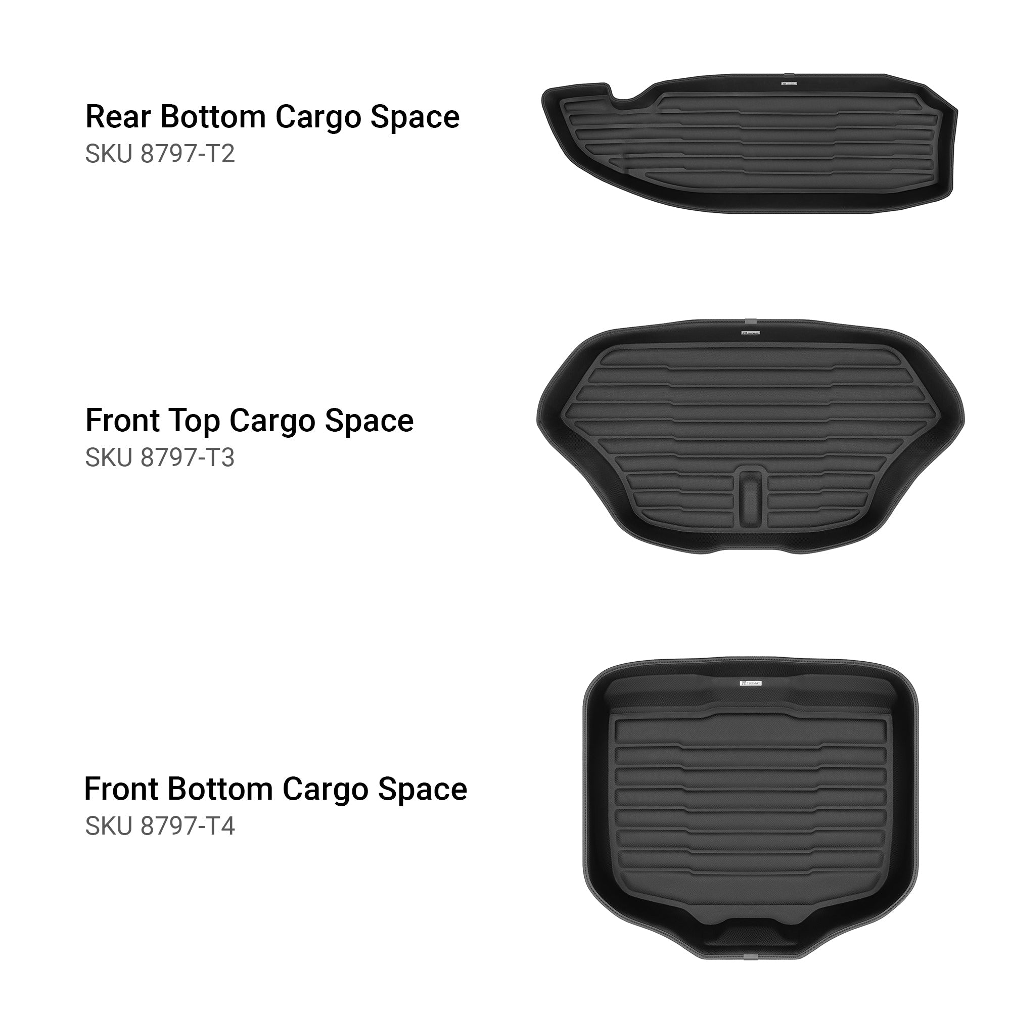 ToughPRO Heavy Duty Black Rubber Floor Mats For Lucid Air Pure & Touring 2022-2025