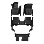 A set of black TuxMat car floor mats for Mazda CX-90 models.