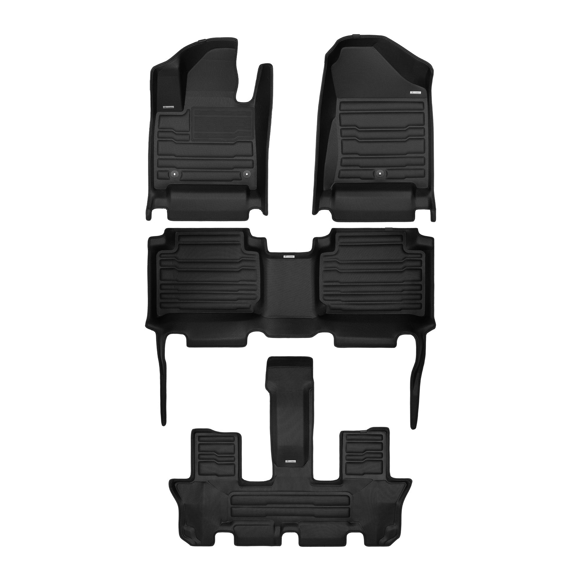 Tappetini in gomma premium set 4 pezzi neri per Hyundai