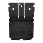 A set of black TuxMat trunk mats for Fisker Ocean models.