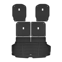 Black / Trunk Mats Only / TED5-1 - SuperTrunk - Powered Third Row Seats - Complete Back Seat & Trunk Coverage ($175.80)