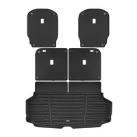 Black / Trunk Mats Only / TED5-2 - SuperTrunk - Manual Third Row Seats - Complete Back Seat & Trunk Coverage ($175.80)