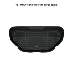 A set of black TuxMat trunk mats for Rivian R1T models.