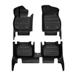 A set of black TuxMat car floor mats for BMW X2 models.