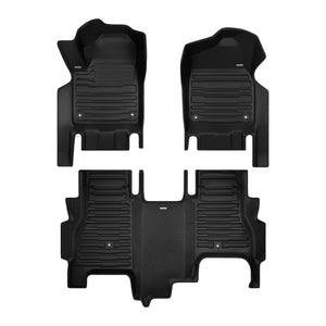A set of black TuxMat car floor mats for GMC Hummer models.