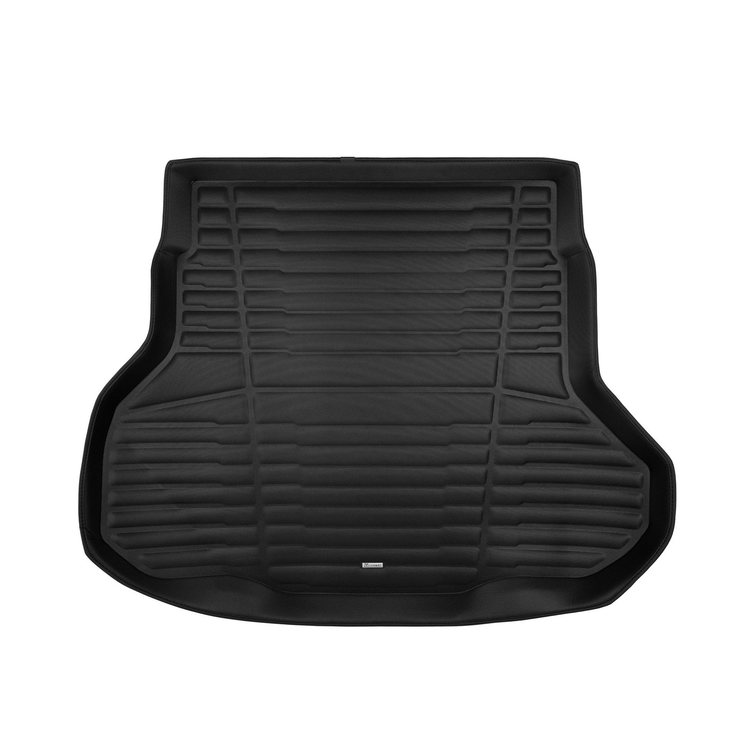 A set of black TuxMat trunk mats for Kia K4 models.