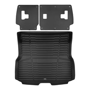 A set of black TuxMat trunk mats for Lexus GX models.