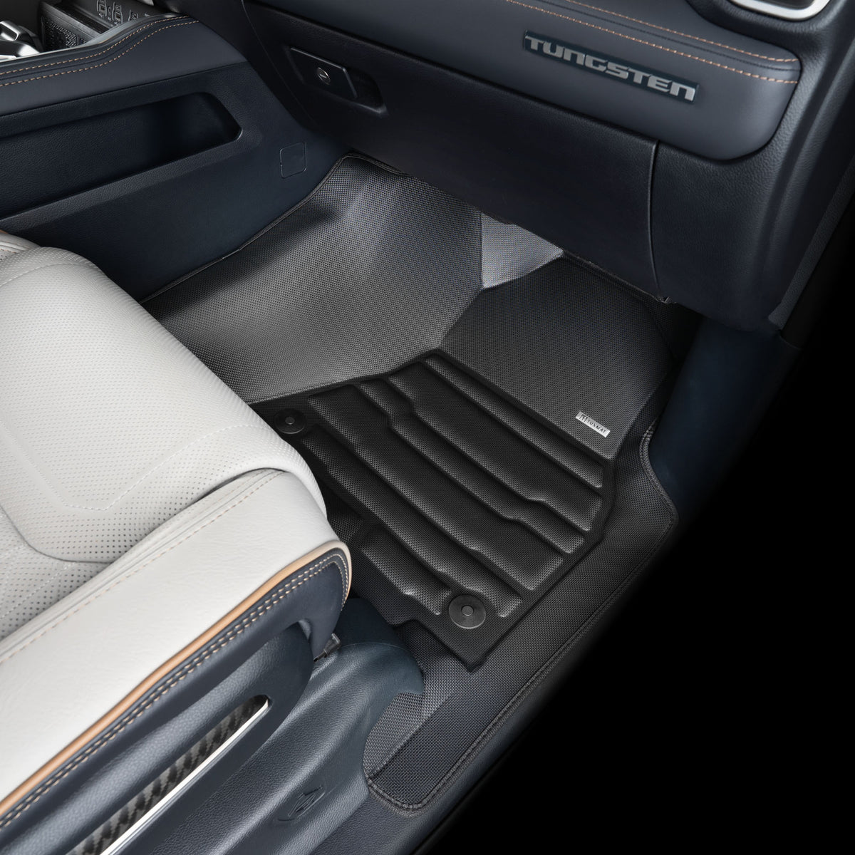 OMAC Semi-Custom 3D Floor Mats For Dodge Ram - All Weather Black (Set Of 4)