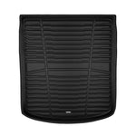A set of black TuxMat trunk mats for Audi A6/S6 models.
