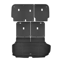 Black / Trunk Mats Only / TED5-2 - SuperTrunk - Manual Third Row Seats - Complete Back Seat & Trunk Coverage ($175.80)