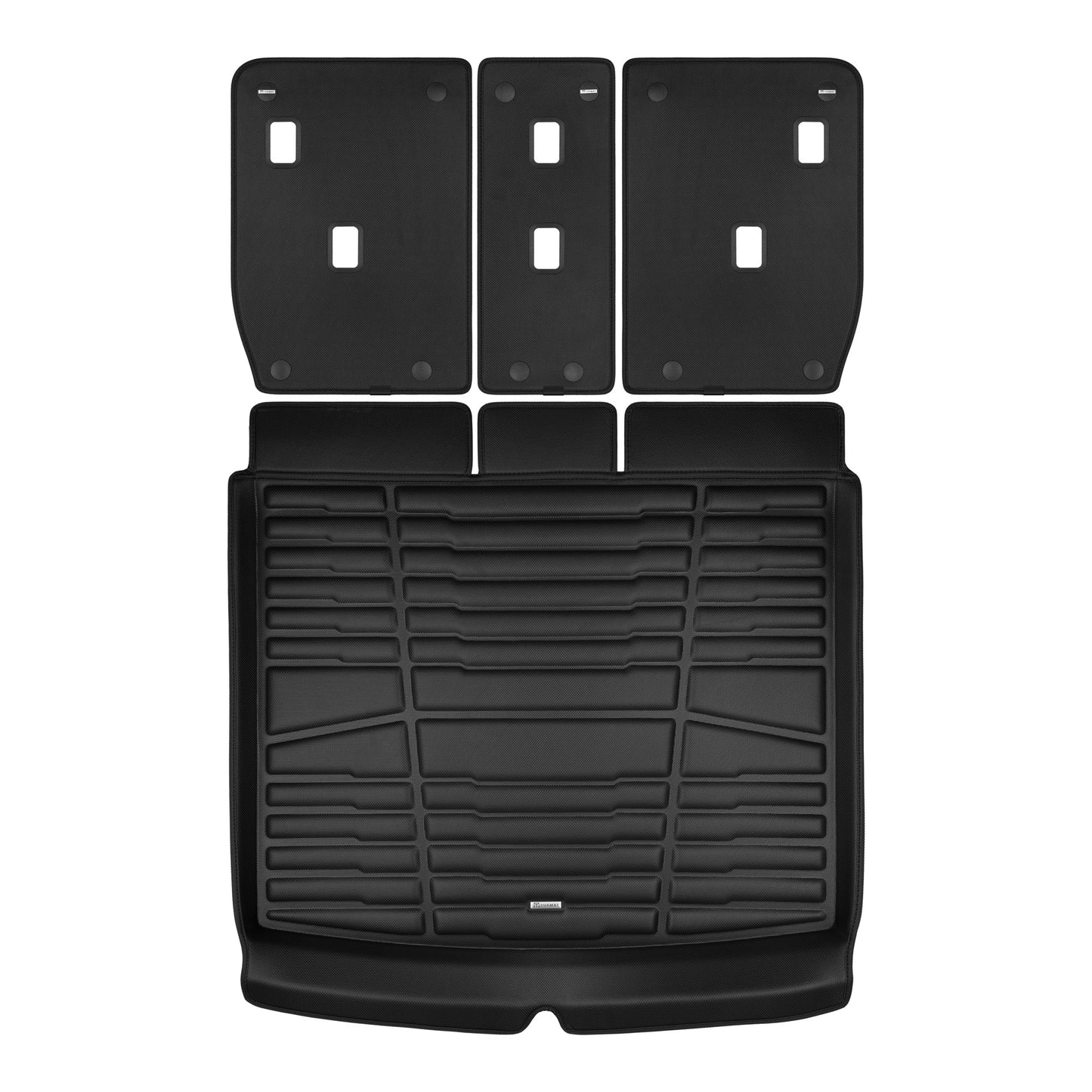 A set of black TuxMat trunk mats for MINI Countryman models.