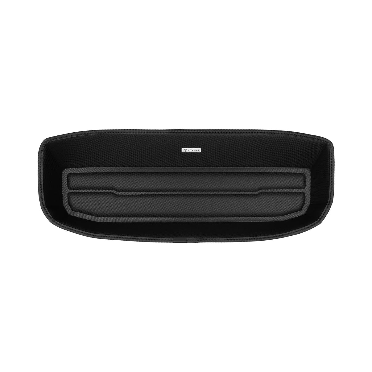 A set of black TuxMat trunk mats for Polestar 2 models.