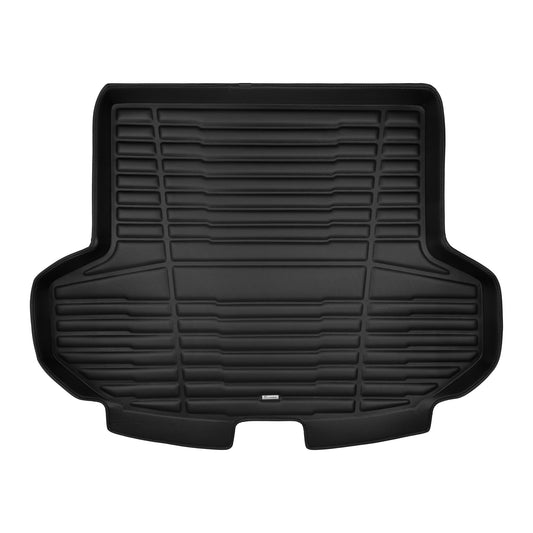 A set of black TuxMat trunk mats for Toyota Crown Signia models.