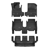 A set of black TuxMat car floor mats for Hyundai Ioniq 9 models.