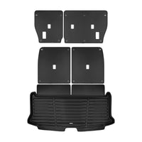 Black / Trunk Mats Only / TED5 - SuperTrunk - Powered Third Row Seats - Complete Back Seat & Trunk Coverage ($175.80)