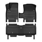 A set of black TuxMat car floor mats for Hyundai Ioniq models.
