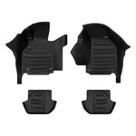 A set of black TuxMat car floor mats for Porsche 911 models.