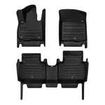 A set of black TuxMat car floor mats for Hyundai Palisade models.