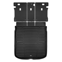 A set of black TuxMat trunk mats for Audi A5/S5 models.