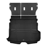 A set of black TuxMat trunk mats for Subaru Forester Hybrid models.