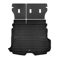 A set of black TuxMat trunk mats for Subaru Forester Hybrid models.