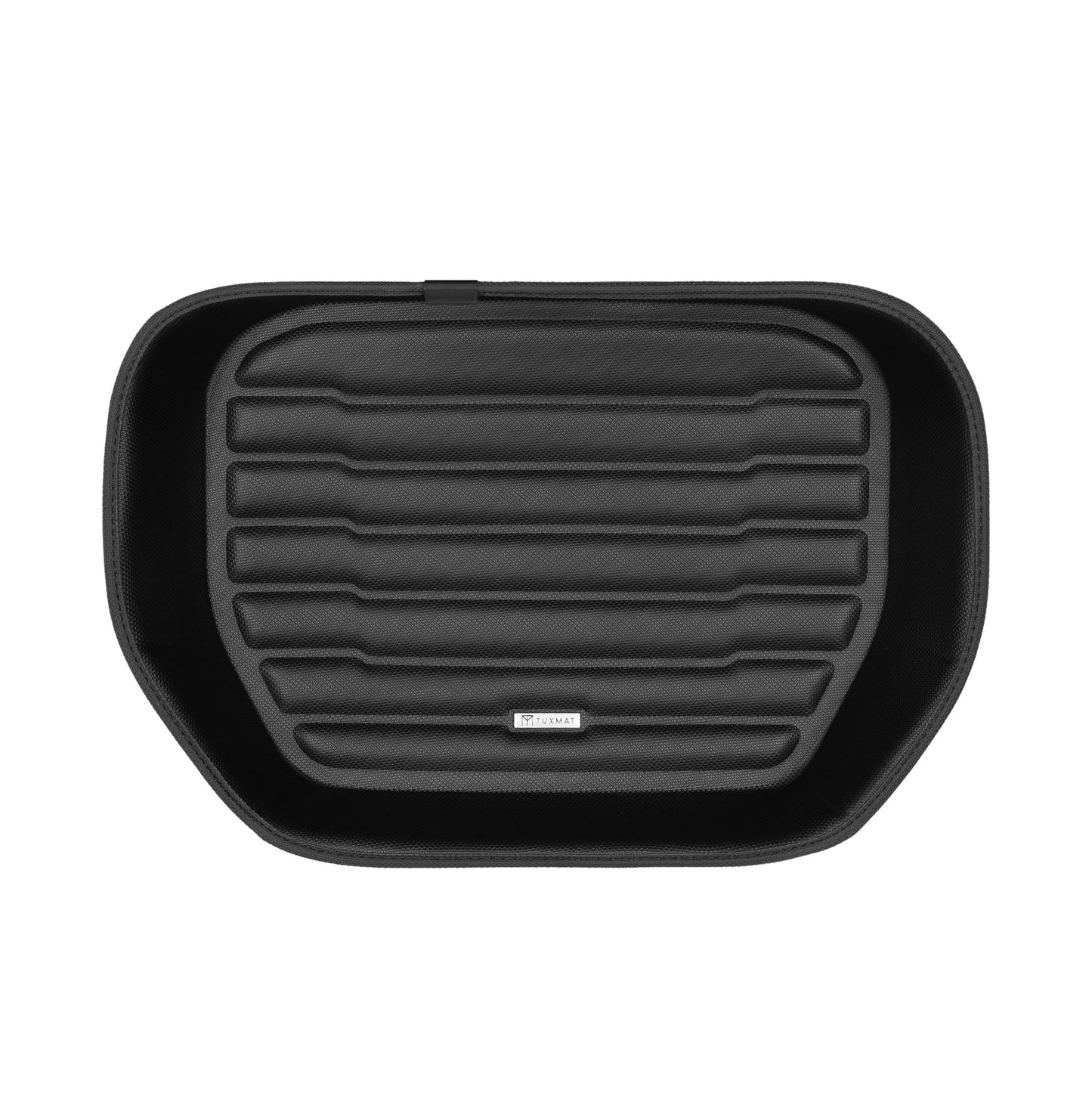 A set of black TuxMat trunk mats for Kia EV5 models.