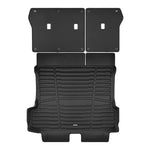 A set of black TuxMat trunk mats for Kia EV5 models.