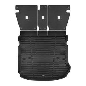 A set of black TuxMat trunk mats for Mercedes-Benz GLC models.