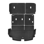 A set of black TuxMat trunk mats for Hyundai Palisade models.