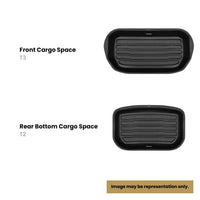 Black / Trunk Mats Only / 2-Piece Trunk Package ($129.5) - Front Trunk & Rear Bottom Trunk Only