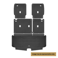 Black / Trunk Mats Only / T1ED5-1 - SuperTrunk - Powered Third Row Seats - Complete Back Seat & Trunk Coverage ($175.80)