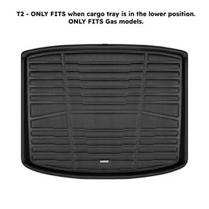 A set of black TuxMat trunk mats for Honda CR-V models.