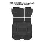 A set of black TuxMat trunk mats for Honda CR-V models.