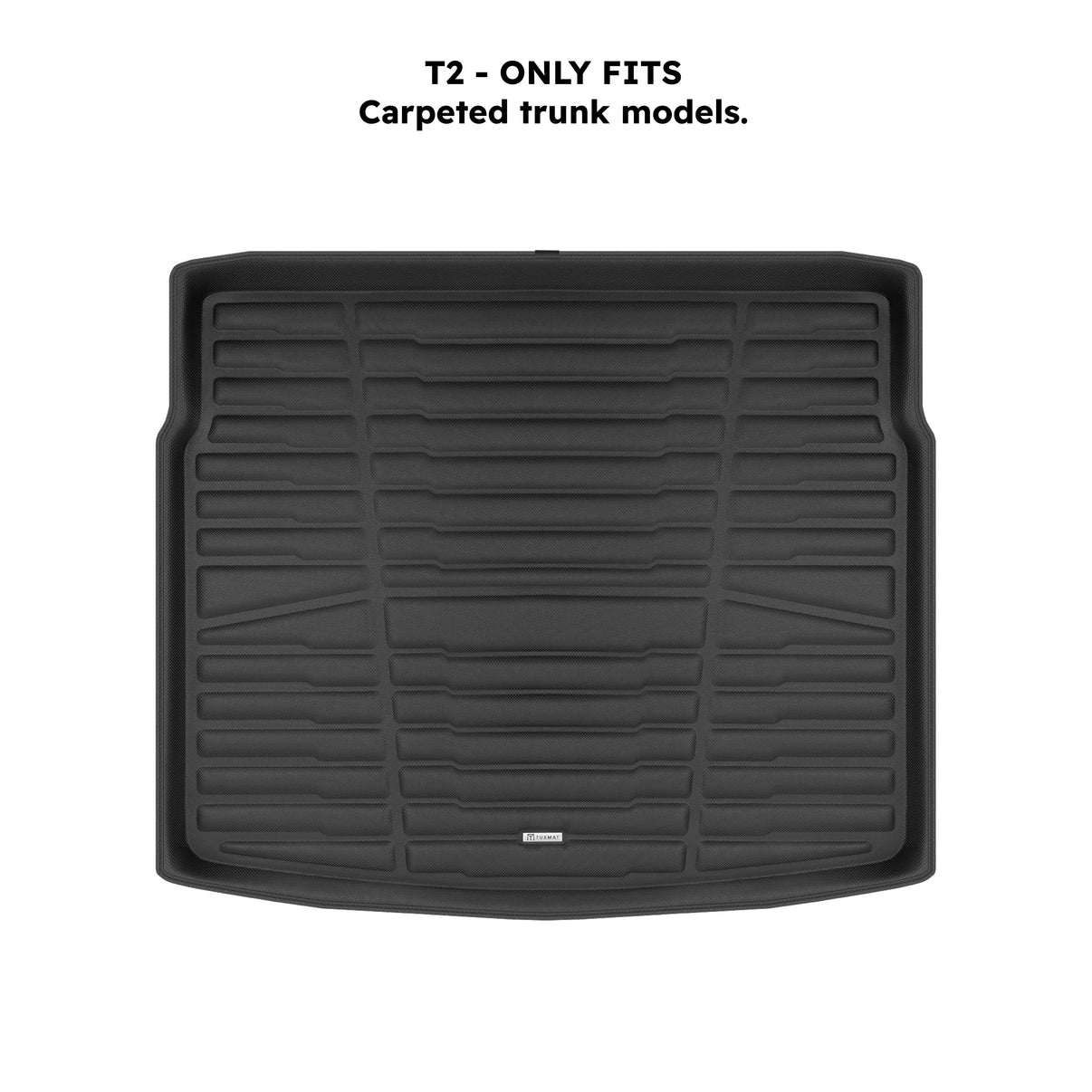 A set of black TuxMat trunk mats for Ford Bronco models.