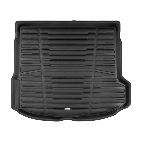 A set of black TuxMat trunk mats for Audi S3 and RS3 models.