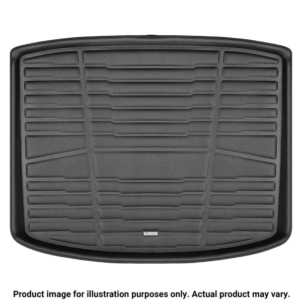 A set of black TuxMat trunk mats for Mitsubishi Eclipse Cross models.